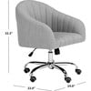 Themis Swivel Office Chair, Grey - Desk Chairs - 7