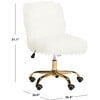 Whitney Swivel Office Chair, White - Desk Chairs - 7