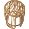 Rainbow Rattan Stool, Natural - Kids Seating - 1 - thumbnail