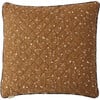 Quilted Aya Cushion, Blue/Caramel - Decorative Pillows - 2