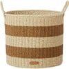 Set of 3 Gomi Cylinder Storage Baskets, Caramel Stripe - Storage - 4