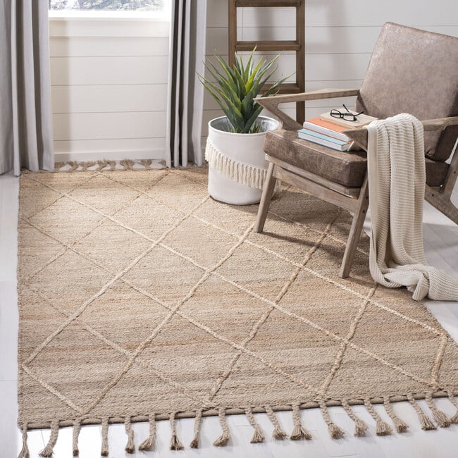 Natural Fiber Drew Rug, Beige - Rugs - 2