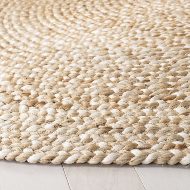 Freya Round Flatweave Rug, Ivory - Rugs - 3