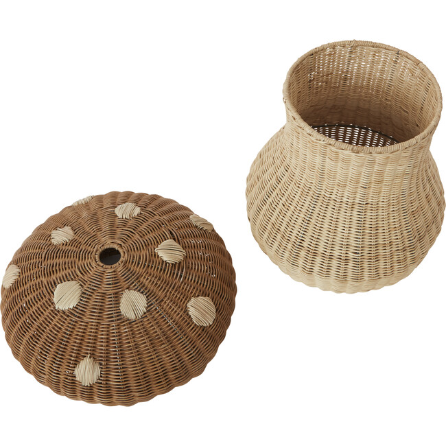 Rattan Mushroom Storage Basket, Natural - Storage - 5