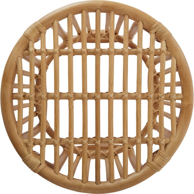 Rainbow Rattan Stool, Natural - Kids Seating - 4