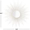 Alves Sunburst Mirror, Gold - Mirrors - 2