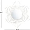 River Sunburst Mirror, Silver - Mirrors - 3