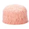 Himalaya Faux Fur Storage Pouf, Dusty Blush - Storage - 1 - thumbnail