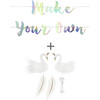 Swan Princess Make Your Own Banner, Iridescent - Decorations - 1 - thumbnail
