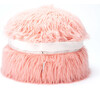Himalaya Faux Fur Storage Pouf, Dusty Blush - Storage - 4