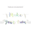 Swan Princess Make Your Own Banner, Iridescent - Decorations - 3
