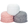 Himalaya Faux Fur Storage Pouf, Dusty Blush - Storage - 5