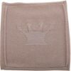 Merino Wool Little Crown Blanket, Beige - Blankets - 1 - thumbnail