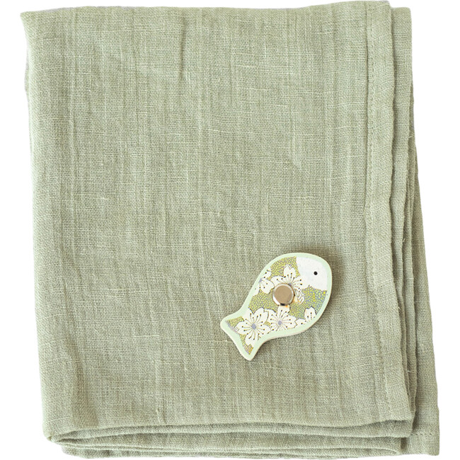 Set of 2 Muslin Cloth, Sage - Swaddles - 1
