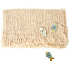 Waffle Linen Blanket, Shifting Sand - Blankets - 3