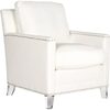 Nailhead & Acrylic Club Chair, White - Accent Seating - 1 - thumbnail