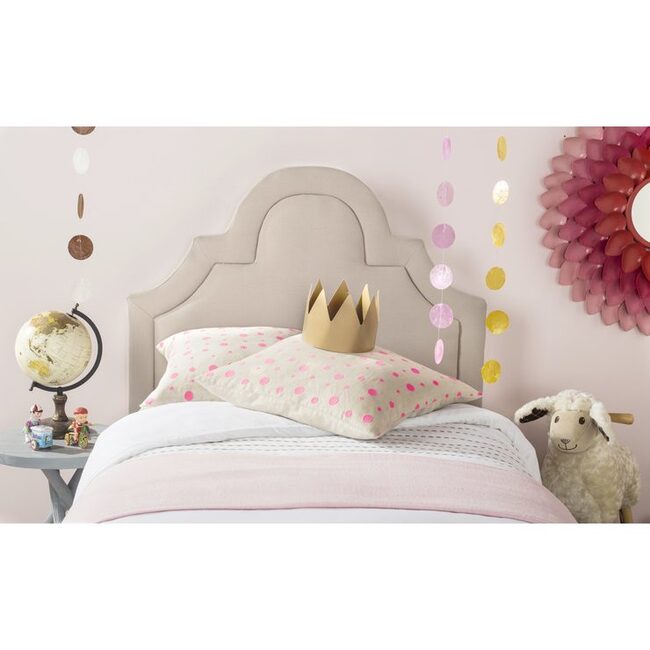 Kerstin Arched Headboard, Taupe - Beds - 3