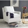 Nailhead & Acrylic Club Chair, White - Accent Seating - 5