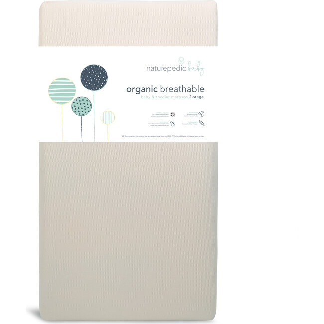 Organic Breathable Baby Crib & Toddler Mattress, Lightweight 2-Stage - Mattress Pads - 1