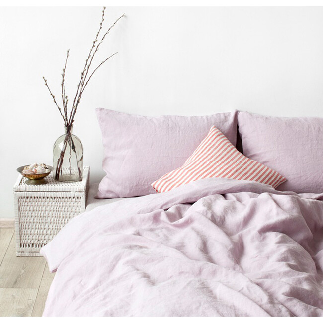 Linen Duvet Cover, Pink Lavender - Duvet Sets - 2
