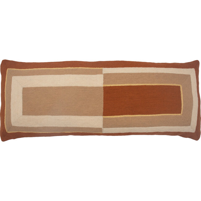Marianne Lumbar Pillow Cover, Ochre - Decorative Pillows - 1