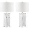 Set of 2 Olympia Marble Table Lamps, White - Lighting - 1 - thumbnail