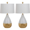 Set of 2 Kingship Table Lamps, White - Lighting - 1 - thumbnail