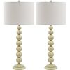 Set of 2 Jenna Stacked Ball Lamps, White - Lighting - 1 - thumbnail