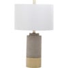 Set of 2 Brown Table Lamps, Grey - Lighting - 2