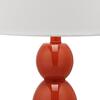 Set of 2 Jayne Three-Sphere Glass Lamp, Orange - Lighting - 2