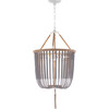 Angie 3-Light Beaded Pendant, Grey - Lighting - 2