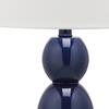 Set of 2 Jayne Three-Sphere Glass Lamps, Navy - Lighting - 5