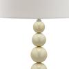 Set of 2 Jenna Stacked Ball Lamps, White - Lighting - 3