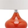 Set of 2 Eva Double Gourd Glass Lamps, Orange - Lighting - 5