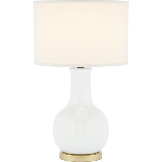 Paris Ceramic Table Lamp, White