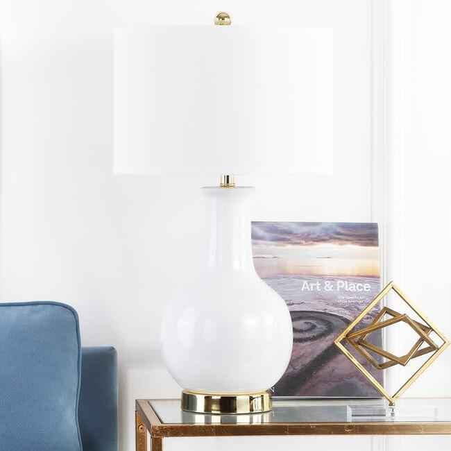 Paris Ceramic Table Lamp, White