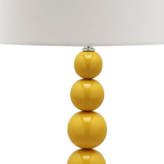 Set of 2 Jenna Stacked Ball Lamps, Yellow - Lighting - 5