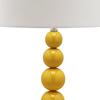 Set of 2 Jenna Stacked Ball Lamps, Yellow - Lighting - 5