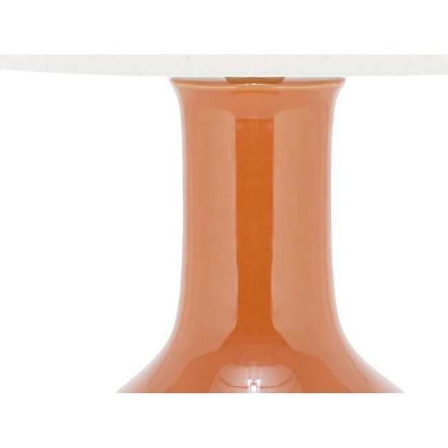 Paris Ceramic Table Lamp, Orange - Lighting - 4