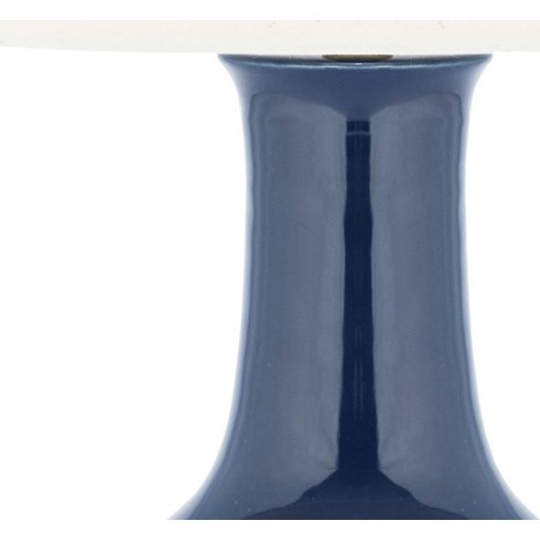 Paris Ceramic Table Lamp, Navy - Lighting - 4