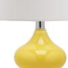 Set of 2 Eva Double Gourd Glass Lamps, Yellow - Lighting - 5