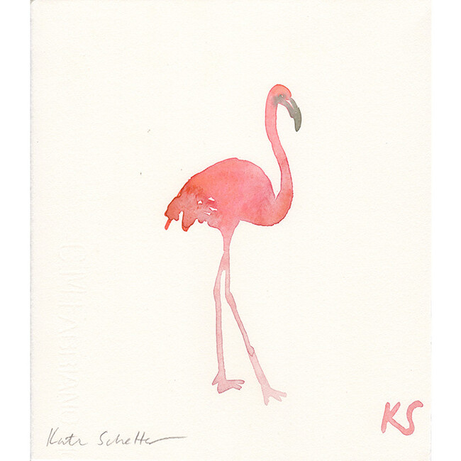 Flamingo, 8.5" x 9.75"
