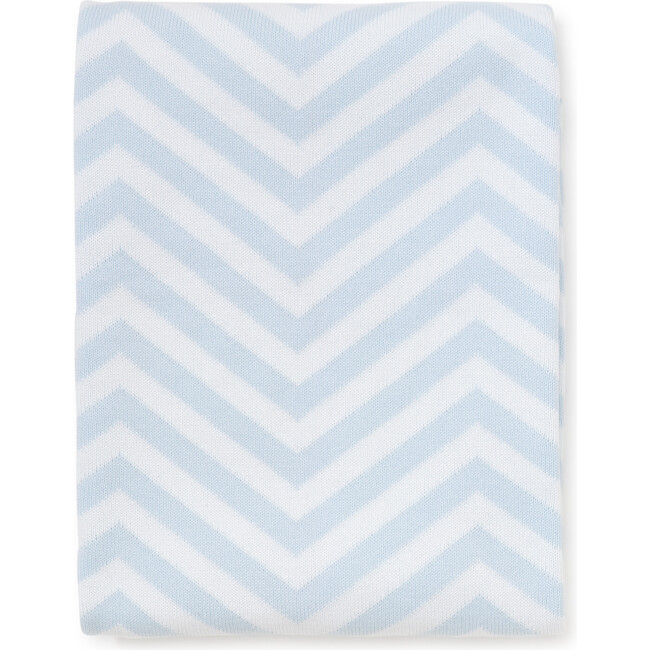 Chevron Novelty Blanket, Blue - Blankets - 2