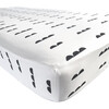 Organic Abacus Crib Sheet, Night Black - Crib Sheets - 1 - thumbnail