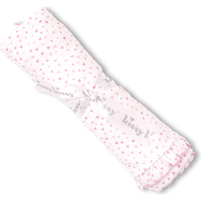 Sweethearts Blanket, White & Pink
