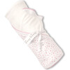 Sweethearts Hooded Towel & Mitt Set, White & Pink - Towels - 1 - thumbnail