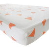 Organic Triangle Crib Sheet, Blush - Crib Sheets - 1 - thumbnail