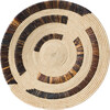 Ugandan Raffia + Banana Bark Plate II Wall Decor, Natural - Wall Décor - 1 - thumbnail