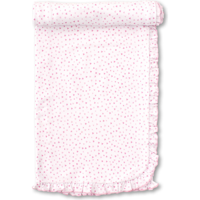 Sweethearts Blanket, White & Pink - Blankets - 2