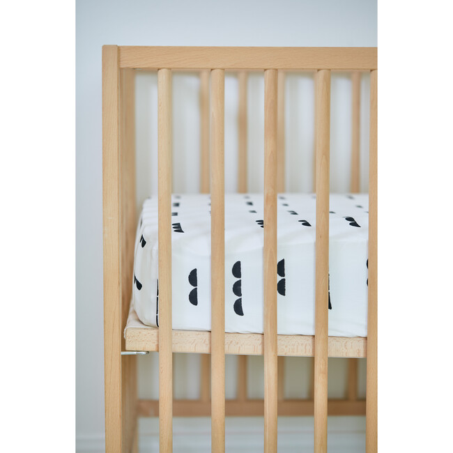 Organic Abacus Crib Sheet, Night Black - Crib Sheets - 3